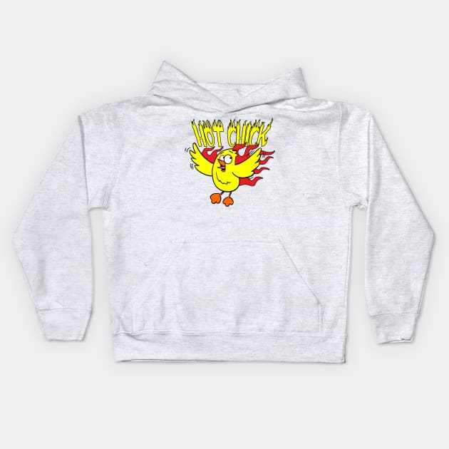 Hot Chick Kids Hoodie by DavesTees